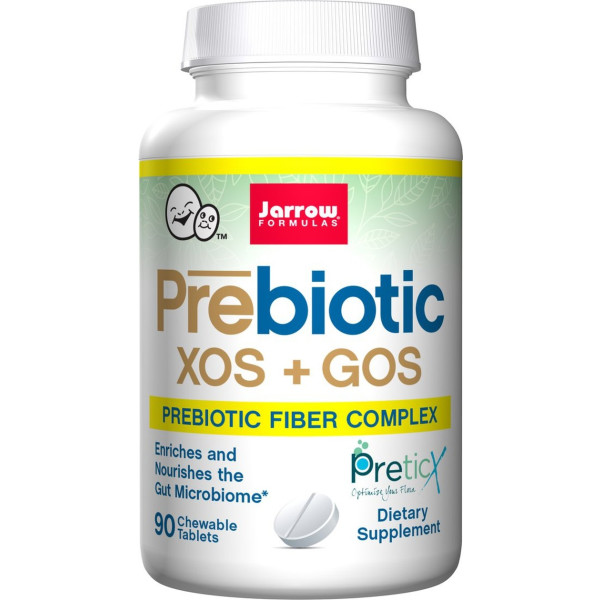Jarrow Formulas Prebióticos Xos + Gos 90 Tabletas Masticables