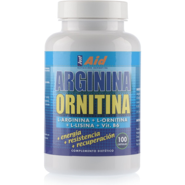 Just Aid Arginina Ornitina 100 Comp