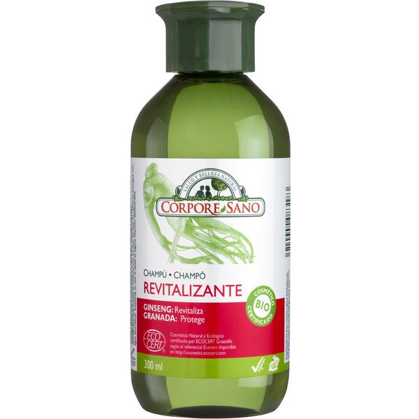 Corpore Sano Revitalisierendes Shampoo Ginseng und Granatapfel 300 ml Bio