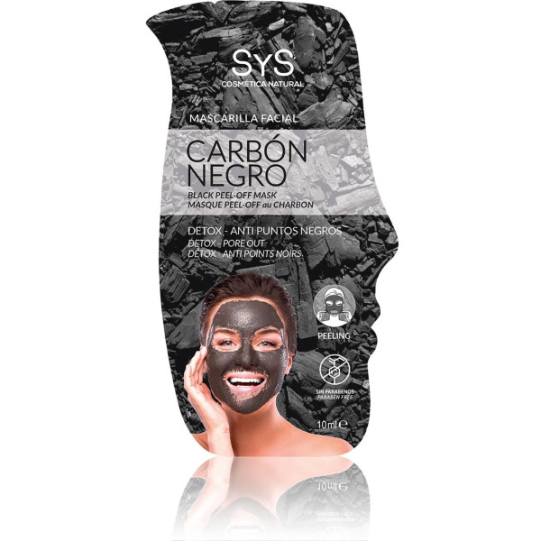 Laboratorio Sys Mascarilla Facial Peeling Carbón Negro 10 Ml De Crema