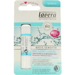 Lavera Basis Sensitiv Baume Lèvres Au Jojoba Et Amandes Bio 4,5 G