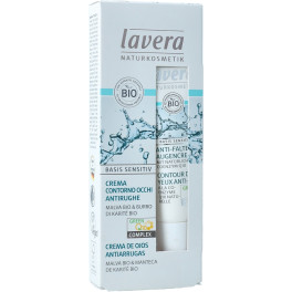 Lavera Basis Sensitiv Anti-aging Oogcontour Q10 Karité Malva Bio 15 Ml