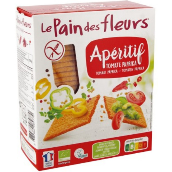 Le Pain Des Fleurs Antipasto Toast Croccante Pomodoro E Paprika Bio Senza Glutine 150 G (pomodoro)