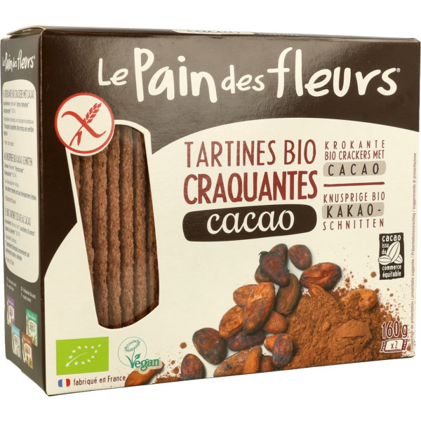 Le Pain Des Fleurs Tostadas Crujientes De Cacao Bio 150 G