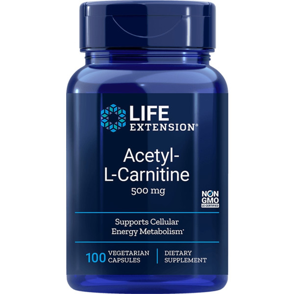 Life Extension Acetyl L Carnitine 500 Mg 100 Caps Vegetales