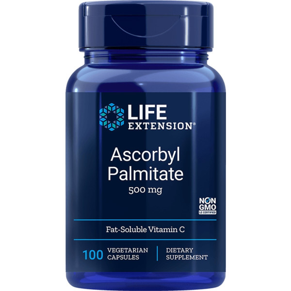 Life Extension Ascorbyl Palmitate 500 Mg 100 Caps Vegetales