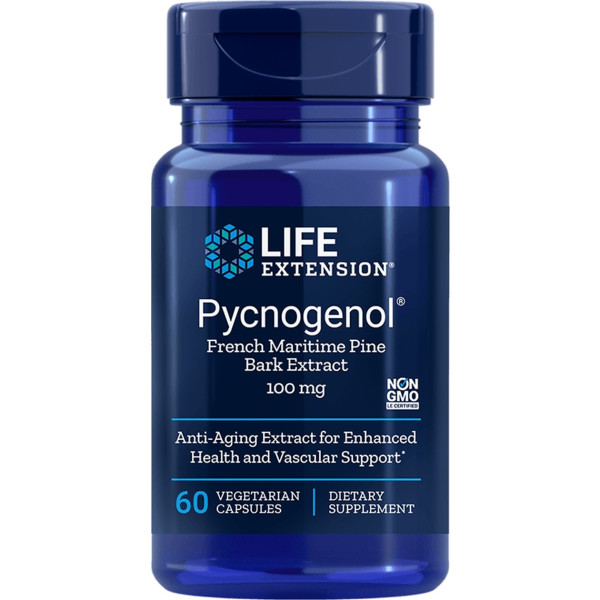 Life Extension Pycnogenol Extracto De Corteza De Pino 100mg 60 Caps Vegetales