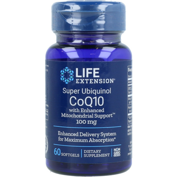 Life Extension Super Ubiquinol Coq10 100 Mg 60 Perlas