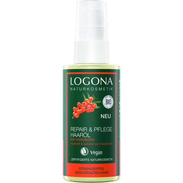 Logona Aceite Capilar Reparación Y Cuidado Espino Amarillo 75 Ml De Aceite