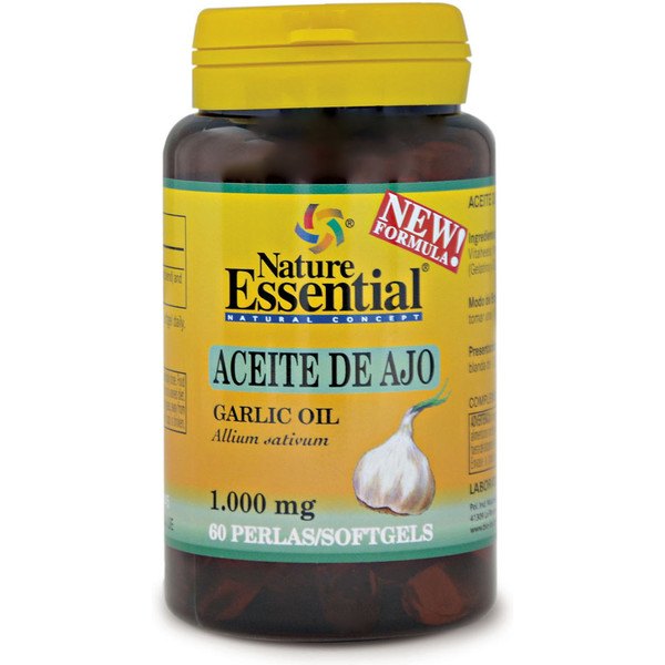 Nature Huile Essentielle d'Ail (Ail) 1000 Mg 60 Perles
