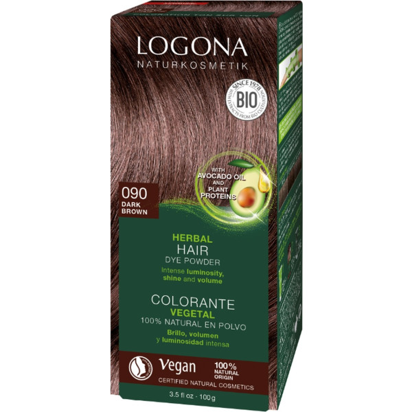 Logona Colorante Vegetal Castaño Oscuro 090 100 G