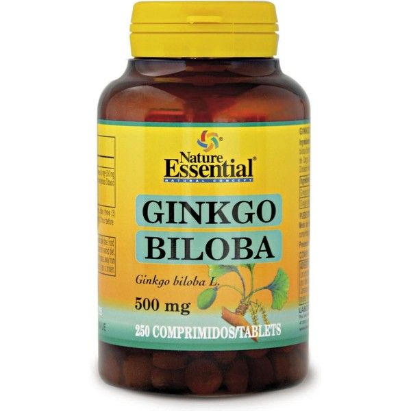 Nature Essential Ginkgo Biloba 500 mg 250 tabletten