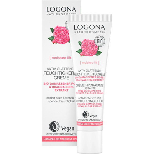 Logona Crema Hidratante Alisadora Rosa Damascena Bio 30 Ml