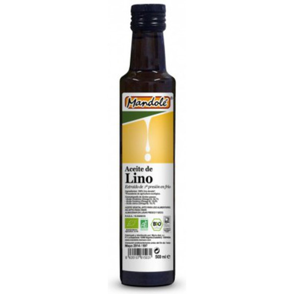 Mandole Aceite De Lino Bio 500 Ml