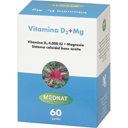 Mednat Vitamina D3+mg 60 Perlas