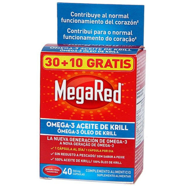 Megared Omega 3 Aceite De Krill 40 Caps
