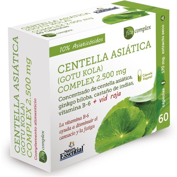 Nature Essential Centella Asiatica Complex 2500 Mg Ext Dry 60 Vcap