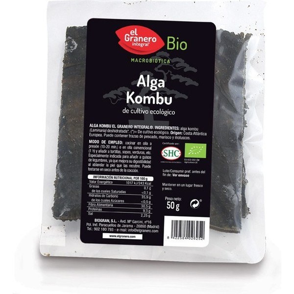 El Granero Algue Intégrale Kombu Bio 50 Gr