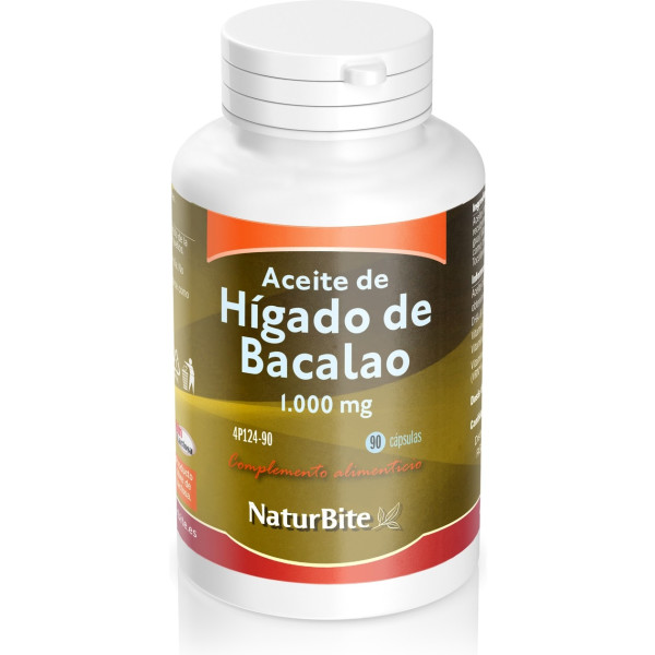 Naturbite Aceite De Hígado De Bacalao 90 Caps De 1000mg
