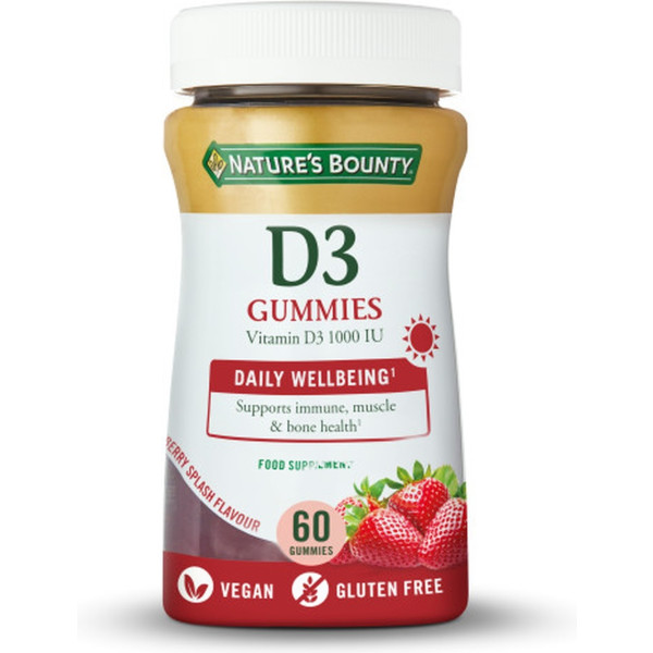 Nature\'s Bounty Vitamina D3 Gummies 60 Unità