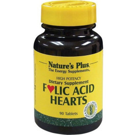 Natures Plus ácido Fólico Hearts 90 Comp