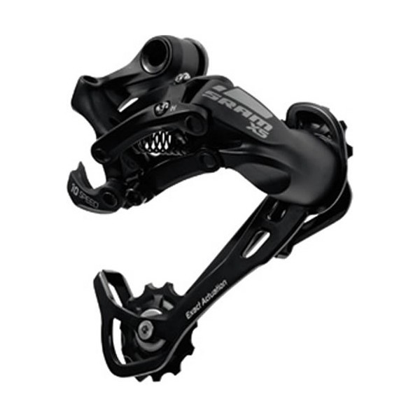 Deragliatore Sram X5 Long Cage 9 velocitu00e0 in alluminio nero
