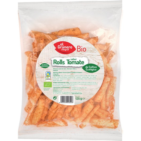 El Granero Integral Nachos Bioroll¨s Con Pomodoro Bio 125 Gr