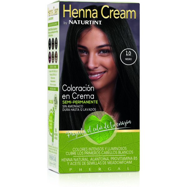 Naturtint Henna Crème 1.0 - Zwart 1 Eenheid