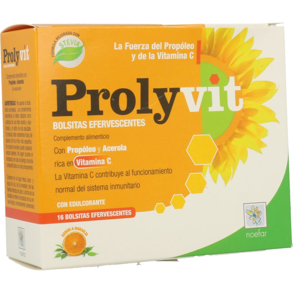 Noefar Prolyvit (vitamina C) Efervescente Prolisan 16 Sobres