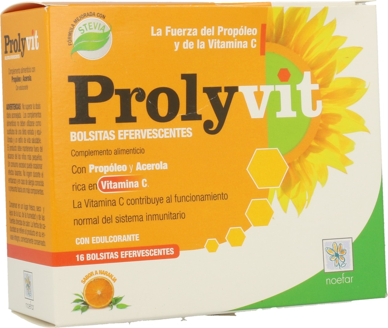 Noefar Prolyvit (vitamina C) Efervescente Prolisan 16 Sobres-image