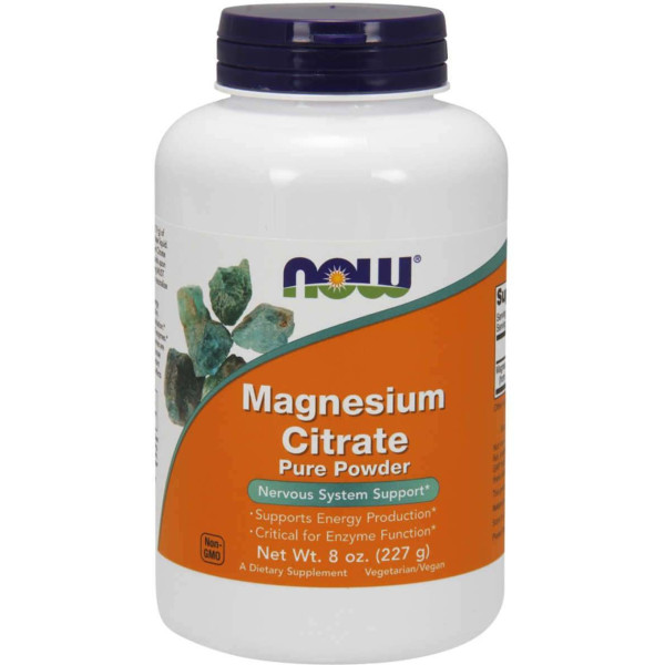 Now Magnesium Citrate Pure Powder 227 G Powder