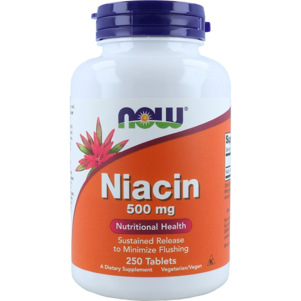 Now Niacin 250 Tabletas