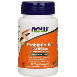 Now Probiotic-10 30 gélules végétales