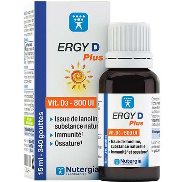 Nutergia Ergy D Plus Vitamin D3 15 ml