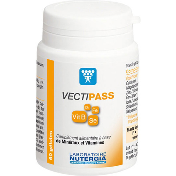 Nutergia Vectipass Vitaminas Y Minerales 60 Caps