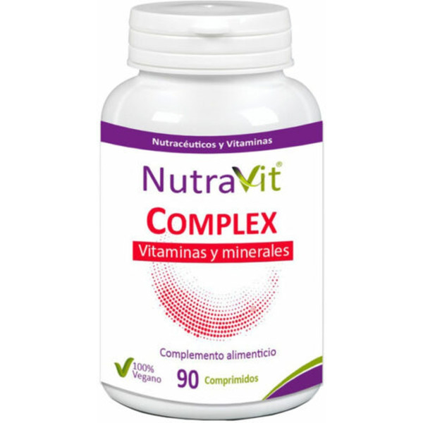 Nutravit Complex Vitaminas Y Minerales 90 Comp De 1500mg