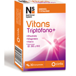 Nutritional System Vitans Triptófano 30 Comp