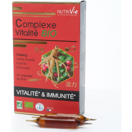 Nutrivie Ampollas - Complejo De Vitalidad Orgánica 20 Unidades De 15ml