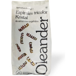 Oleander Espirales Tricolor Kristal De Arroz Con Vegetales Bio 500 G