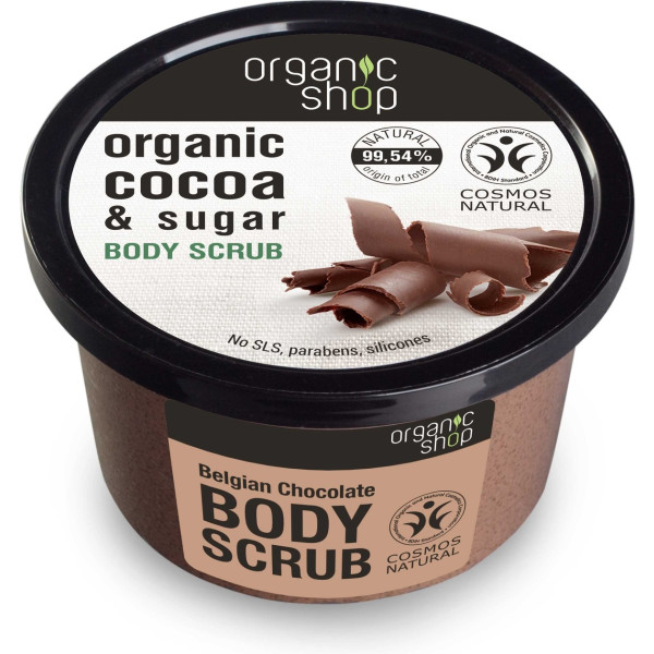 Organic Shop Scrub per il corpo al cioccolato belga 250 ml