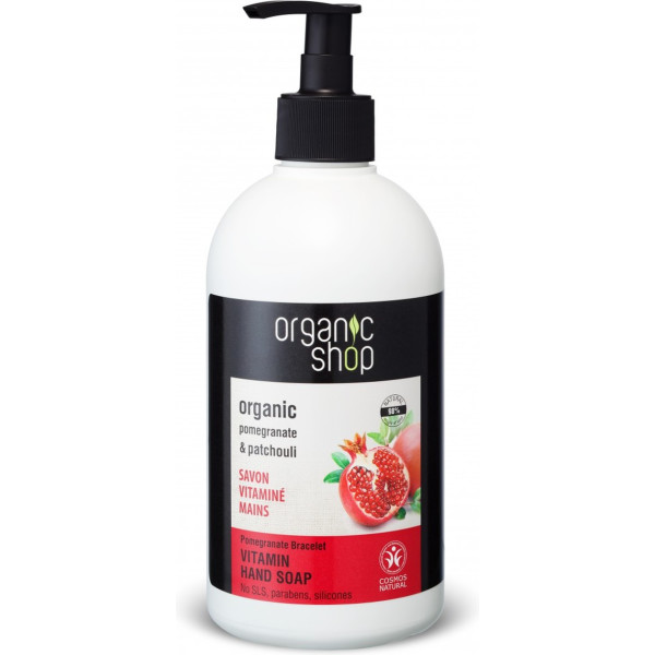 Organic Shop Savon Mains Vitaminé Bracelet Grenade 500 Ml