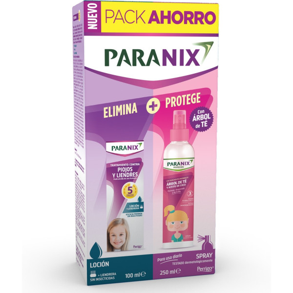 Paranix Pack Lotion + Girl Tea Tree Contre Les Poux Et Les Lentes 100 Ml + 250 Ml