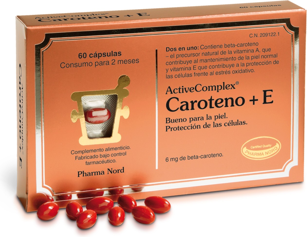 Pharma Nord Activecomplex Caroteno + E 60 Comp-image