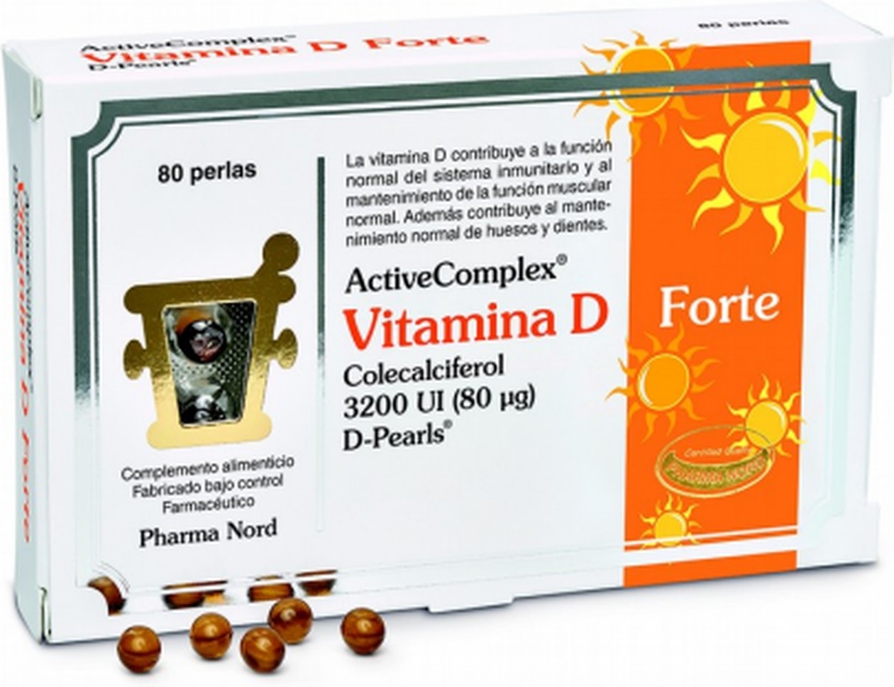 Pharma Nord Activecomplex Vitamina D Forte 80 Perlas-image