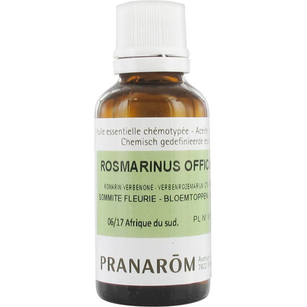 Pranarom Essentiële Olie Rozemarijn Verbenone 30 Ml Essentiële Olie