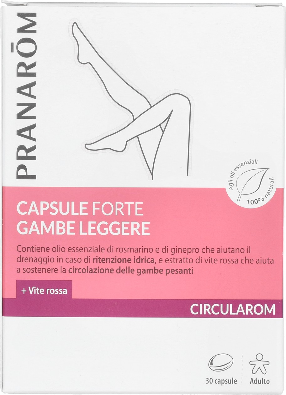 Pranarom Caps Forte - Piernas Ligeras Circularom 30 Caps-image
