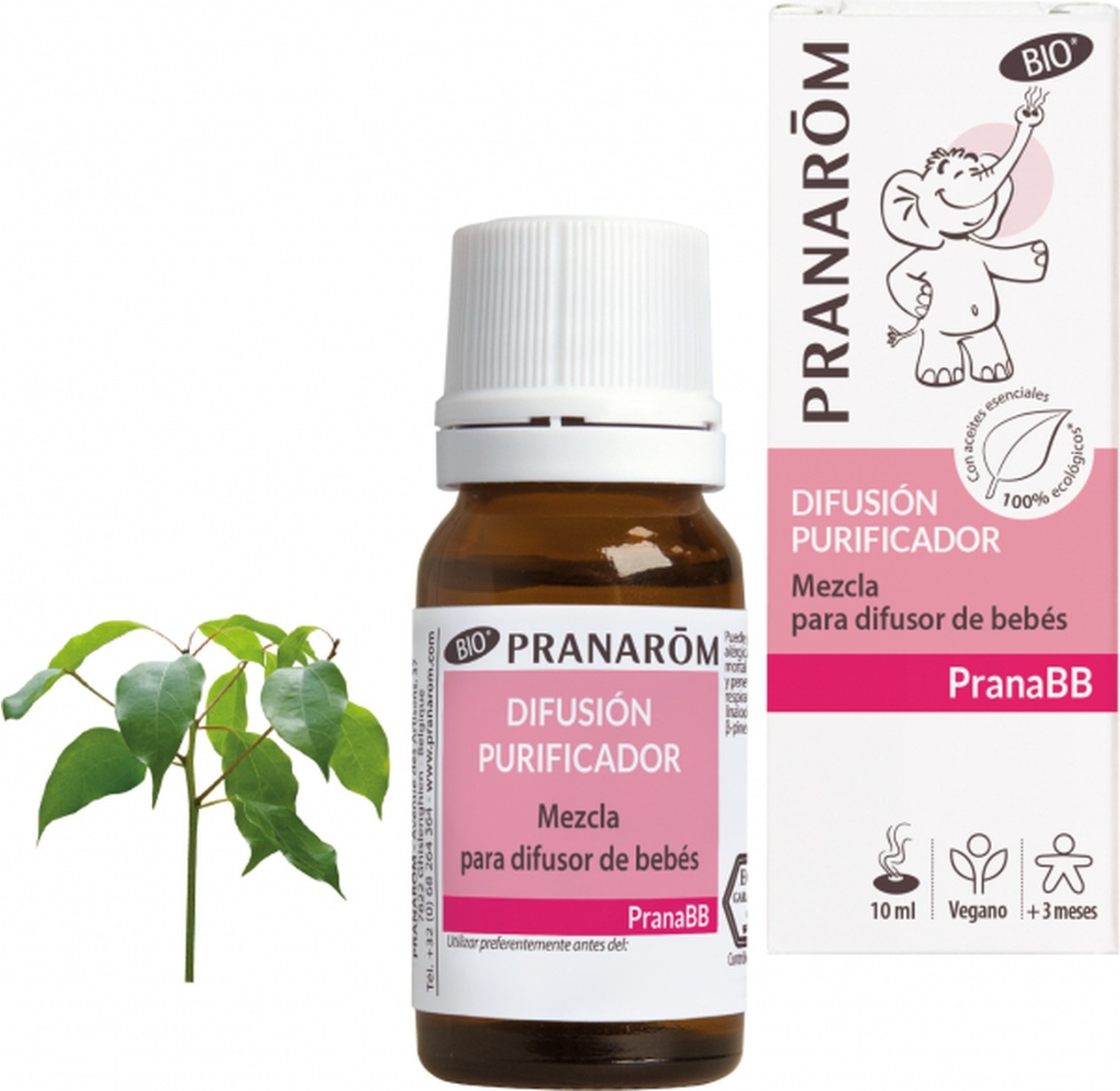 Pranarom DifusióN Purificador - Mezcla Para Difusor Bio 10 Ml De Aceite Esencial-image