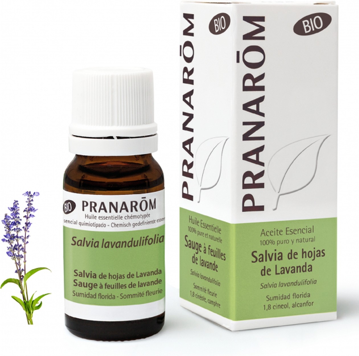 Pranarom Sage Leaves Lavender Bio 10 Ml Olio Essenziale (Lavanda)-image