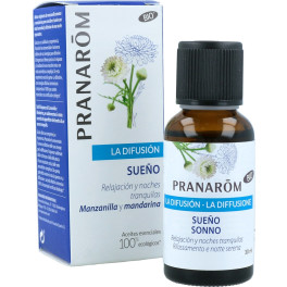 Pranarom Synergy Diffusion Sleep Olio Essenziale 30 Ml (Mandarino - Arancia - Lavanda - Camomilla)