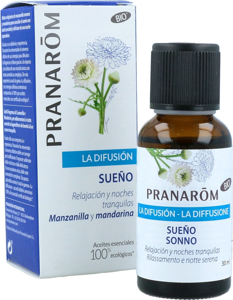 Pranarom Sinergia De DifusiÃ³N SueÃ±O 30 Ml De Aceite Esencial (Mandarina - Naranja - Lavanda - Manzanilla)-image